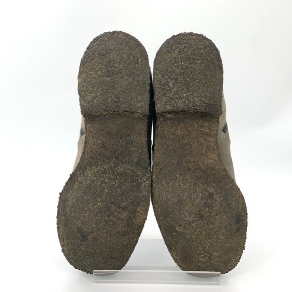 H9618 Prada 40 Gray Suede Zippered Mid-Tube Boots 95 New Slightly Weared - Picture 5 of 9